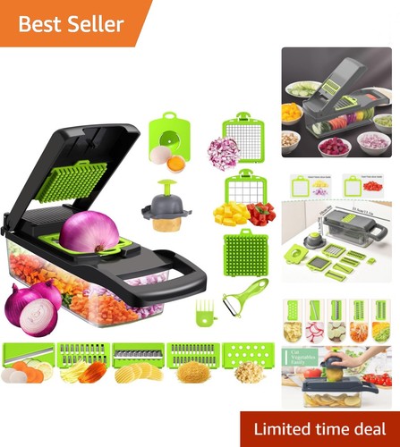 Vegetable chopper with - in,